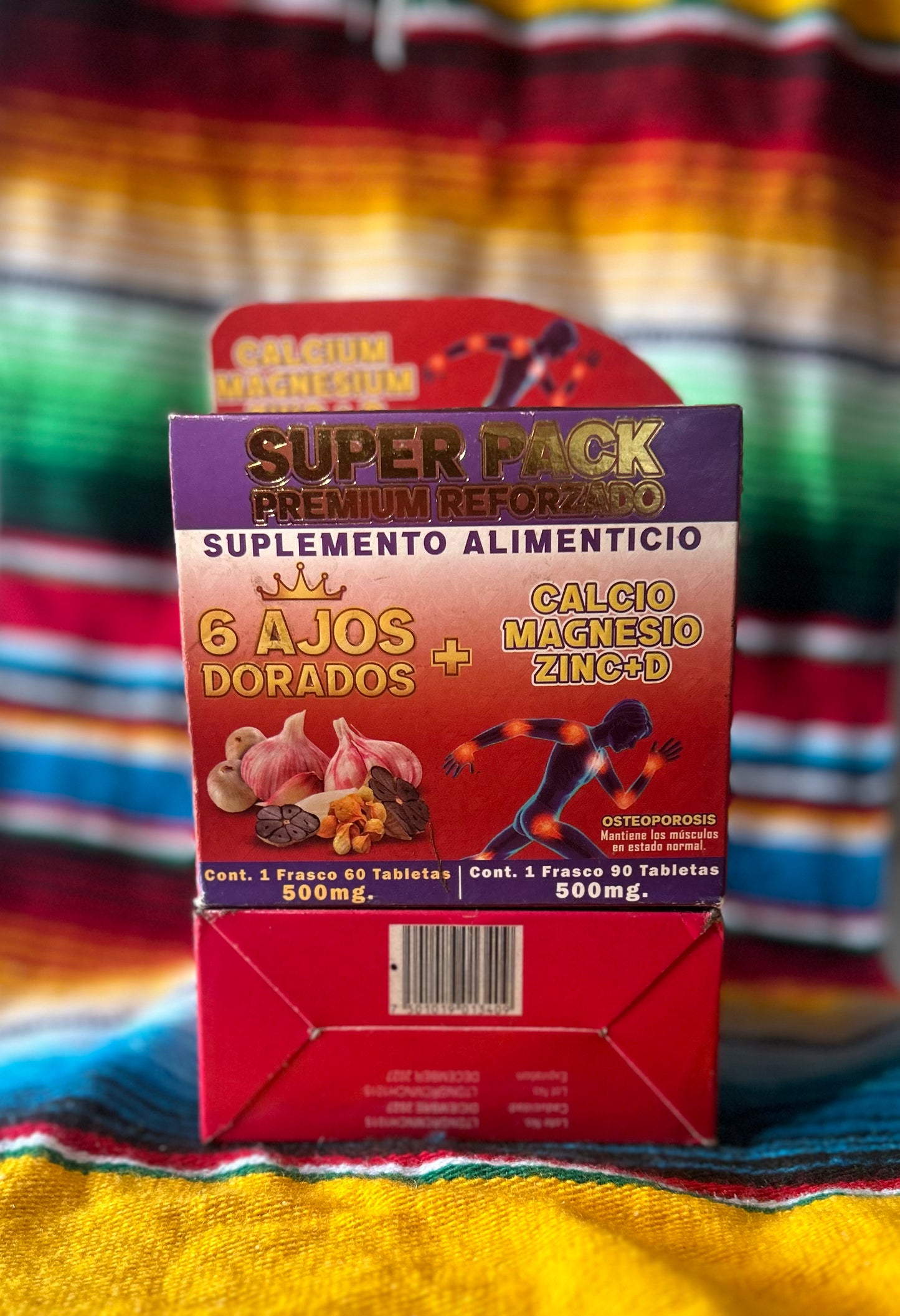 6 Ajos Dorados + Calcio Magnesio Zinc+D