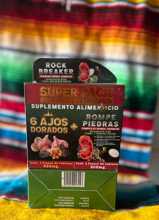6 Ajos Dorados + Rompe Piedras