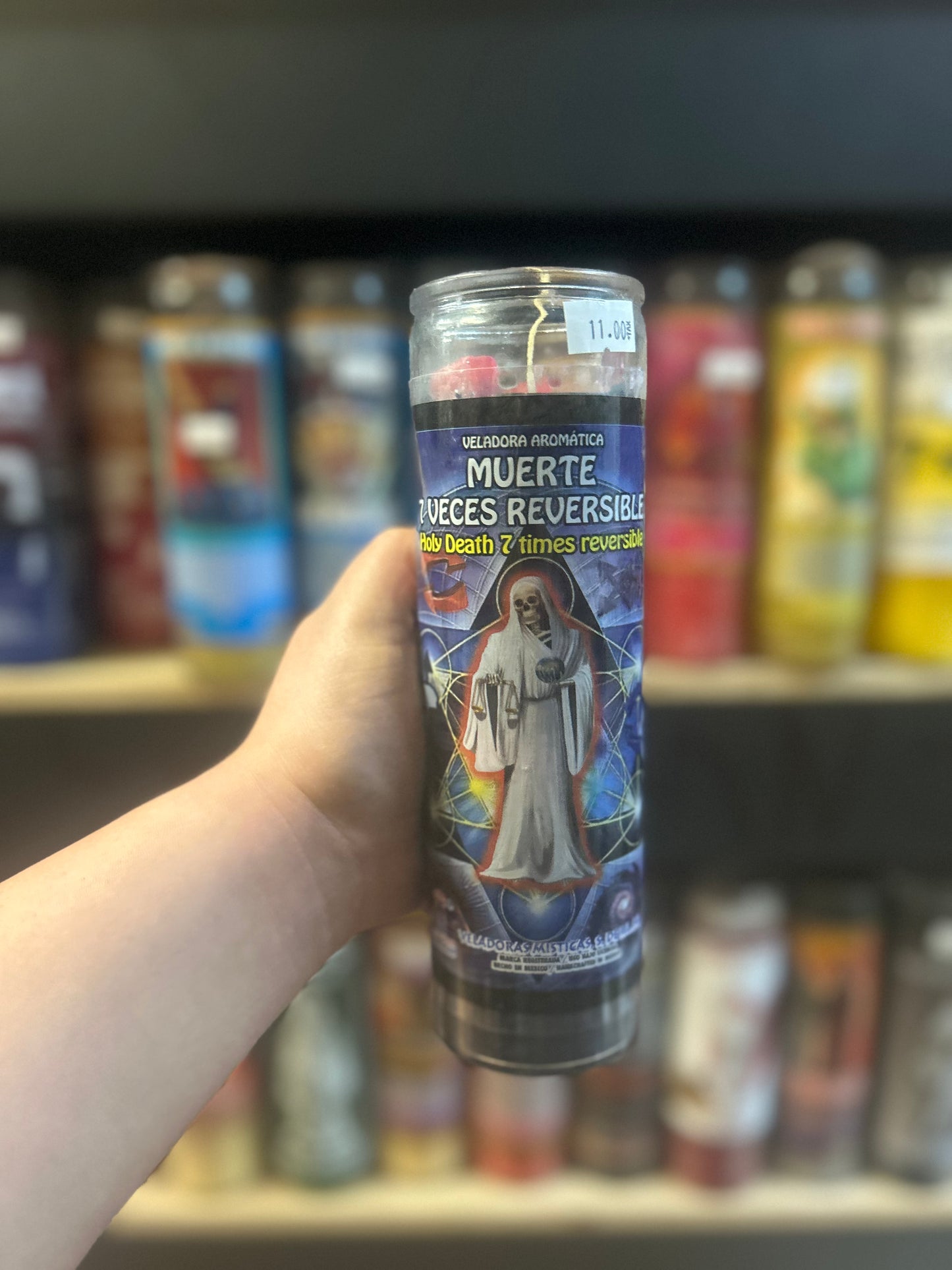 St muerte 7 veces reversible vela