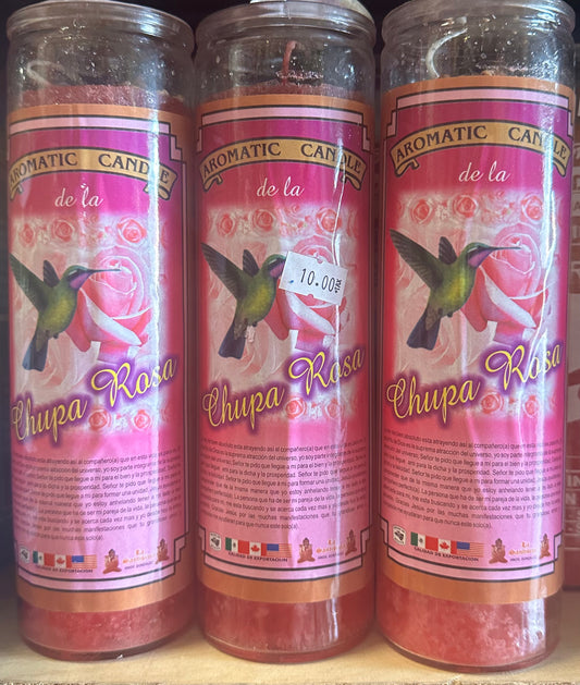 Vela chupa rosa