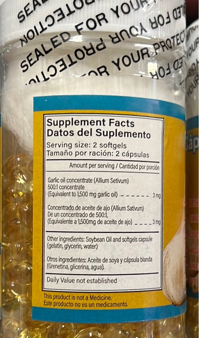 Cápsulas De Ajo