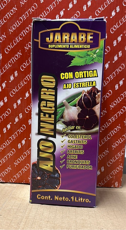 Jarabe de Ajo Negro con Ortigo y Ajo estrella