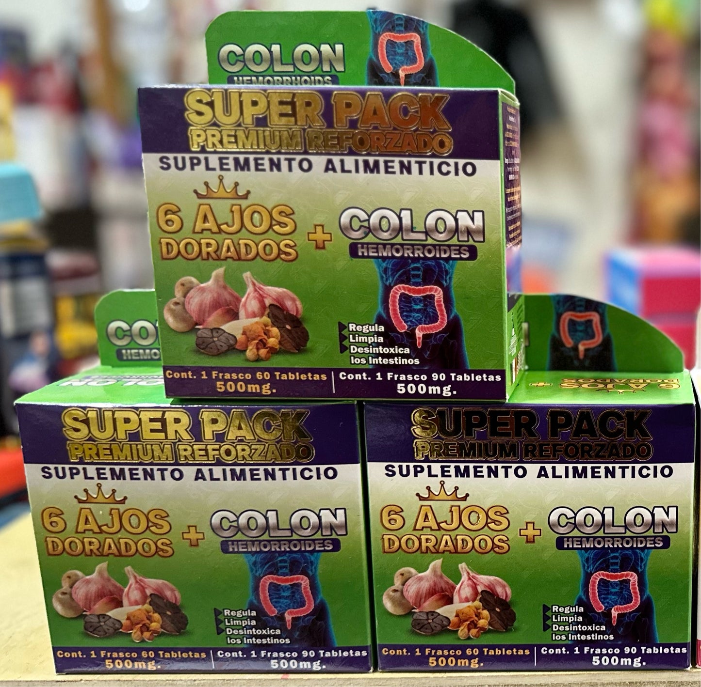 6 Ajos Dorados+ Colon