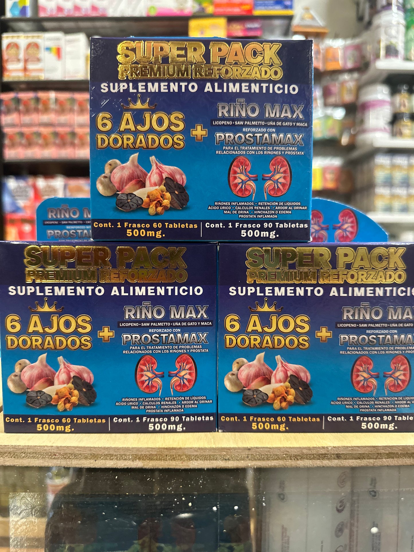 6 Ajos Dorados+ Riño Max y Prostamax