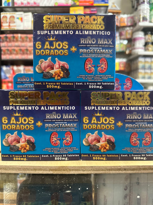 6 Ajos Dorados+ Riño Max y Prostamax